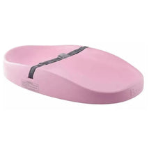 Bumbo - Cradle Pink Changing Pad with a contoured design and safety strap for secure diaper changes.