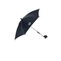 Cybex Platinum Stroller Parasol in black, featuring a wide canopy and adjustable clamp for sun protection.
