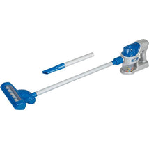Blue and gray Epoch - Tidy Vacuum Duo with detachable hose and nozzle for versatile cleaning.