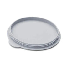 Mini bowl lid in pewter color, designed for the Ezpz Mini Bowl, featuring a circular shape and raised edges.