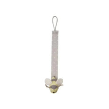 Ganz - 7 Bee Pacifier Clip, Grey Image 1