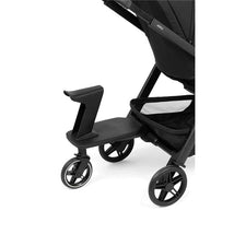 Joolz Hub2 footboard with seat attachment, featuring a sturdy platform and ergonomic handle, designed for stroller use.