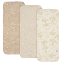 Just Born - 3Pk Burp Cloths Neutral Tan Image 1