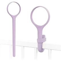 Exchangeable outer sleeve for a 20cm lollipop in pale lilac, featuring a looped handle and attachment for hanging.