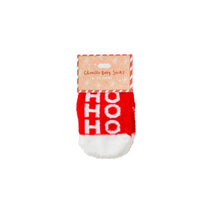 Mud Pie - Christmas Chenille Socks, Hohoho Image 1