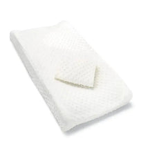 White Munchkin diaper changing pad covers, featuring a textured design and two covers displayed.