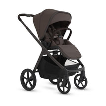Silver Cross Cove 2 Full-Size All-Terrain Stroller in Chocolate color, featuring a spacious seat, adjustable canopy, and sturdy wheels.