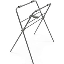 Stokke Flexi Bath Stand in grey, a portable and foldable stand designed to hold the Flexi Bath securely.