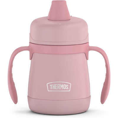 Thermos Stainless Steel Sippy Cup with Handles 7 oz - Rose Image 1