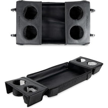 Wonderfold Flex Snack Tray for W4, featuring two cup holders and a central storage area, in black.