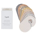 Set of 8 gingham closet dividers for baby clothes, labeled by age range from newborn to 18-24 months.