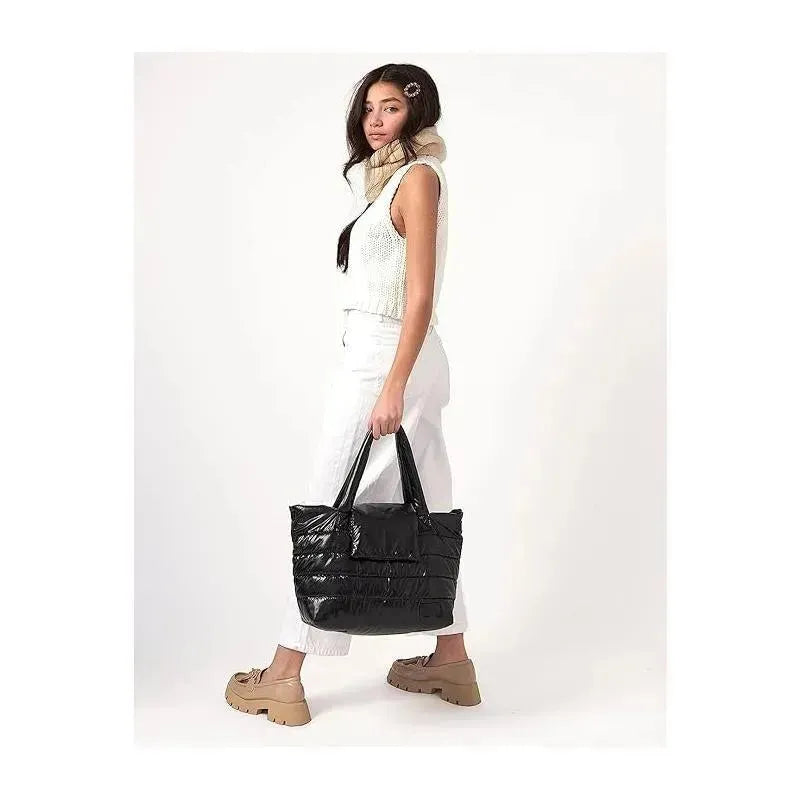 7AM Voyage - Waterproof Capri Diaper Bag with Crossbody Straps Black Polar Image 4
