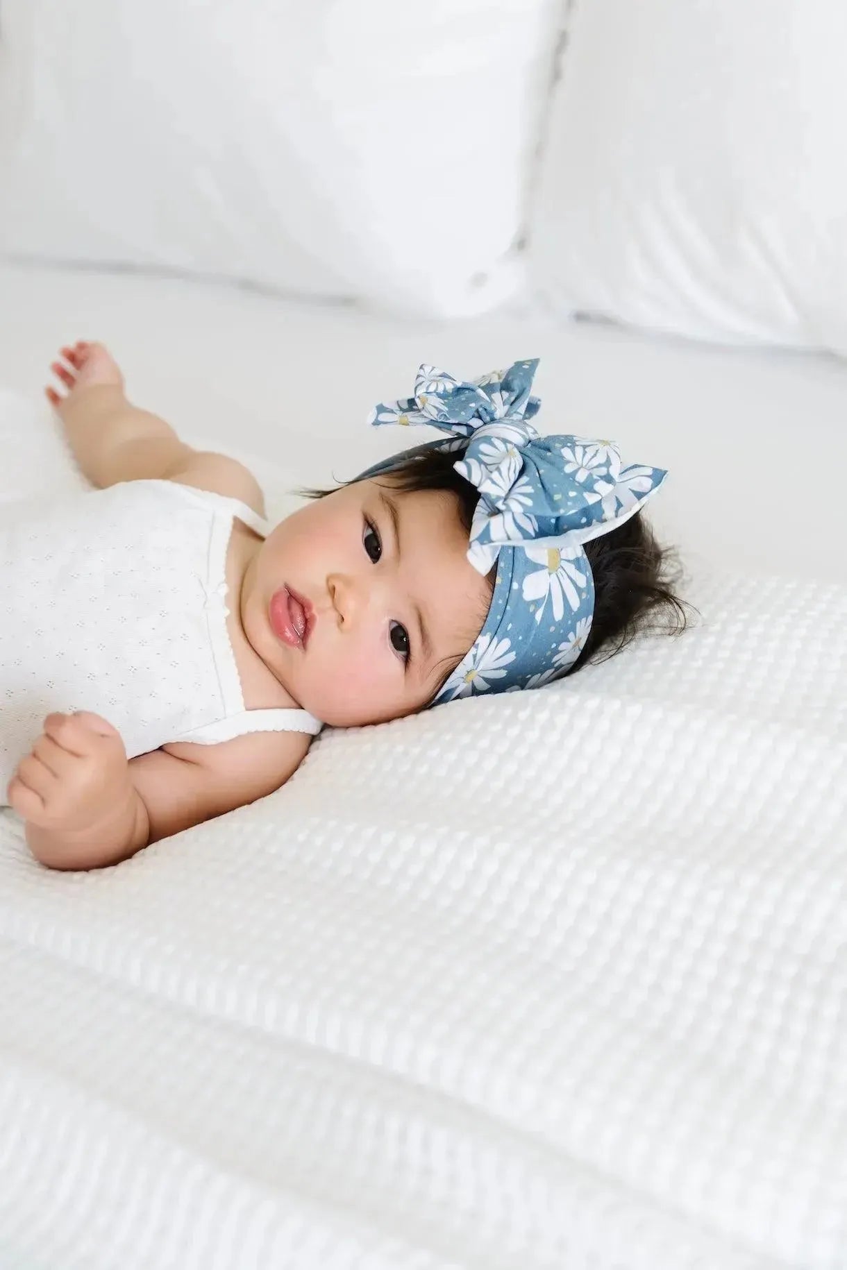 PRINTED FAB: denim daisy