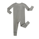 Forest Green Zippered Baby Romper