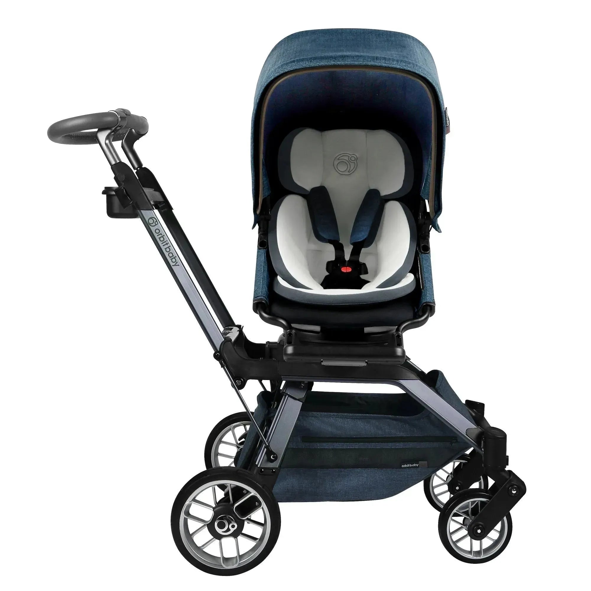 Orbit Baby G5 Stroller in Melange Navy with Titanium frame