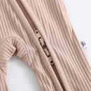 Maple Ribbed Zippered Baby Romper