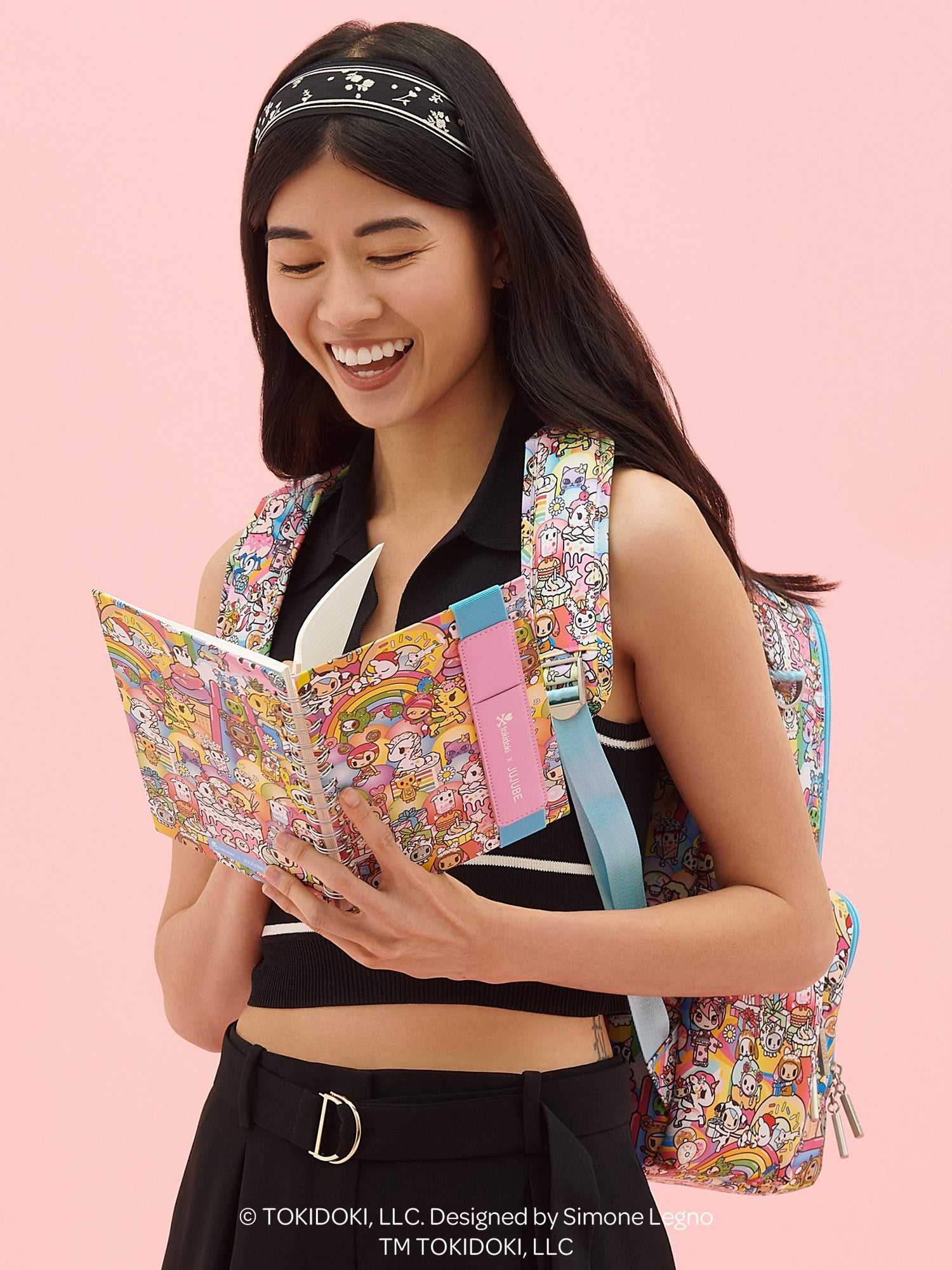 tokidoki Spiral Oliver Notebook with Reusable Pen Pocket, 20th Anniversary Celebration Image 7