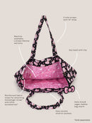 Hello Kitty × JuJuBe Cherry Blossoms Super Be Large Diaper Bag Duffel, Black and Pink Image 7