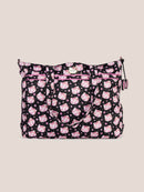 Hello Kitty × JuJuBe Cherry Blossoms Super Be Large Diaper Bag Duffel, Black and Pink Image 1