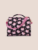Hello Kitty × JuJuBe Cherry Blossoms Insulated Bottle Bag, Black and Pink Image 4