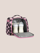 Hello Kitty × JuJuBe Cherry Blossoms Insulated Bottle Bag, Black and Pink Image 6