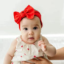 PATTERNED SHABBY KNOT: cherry / red dot