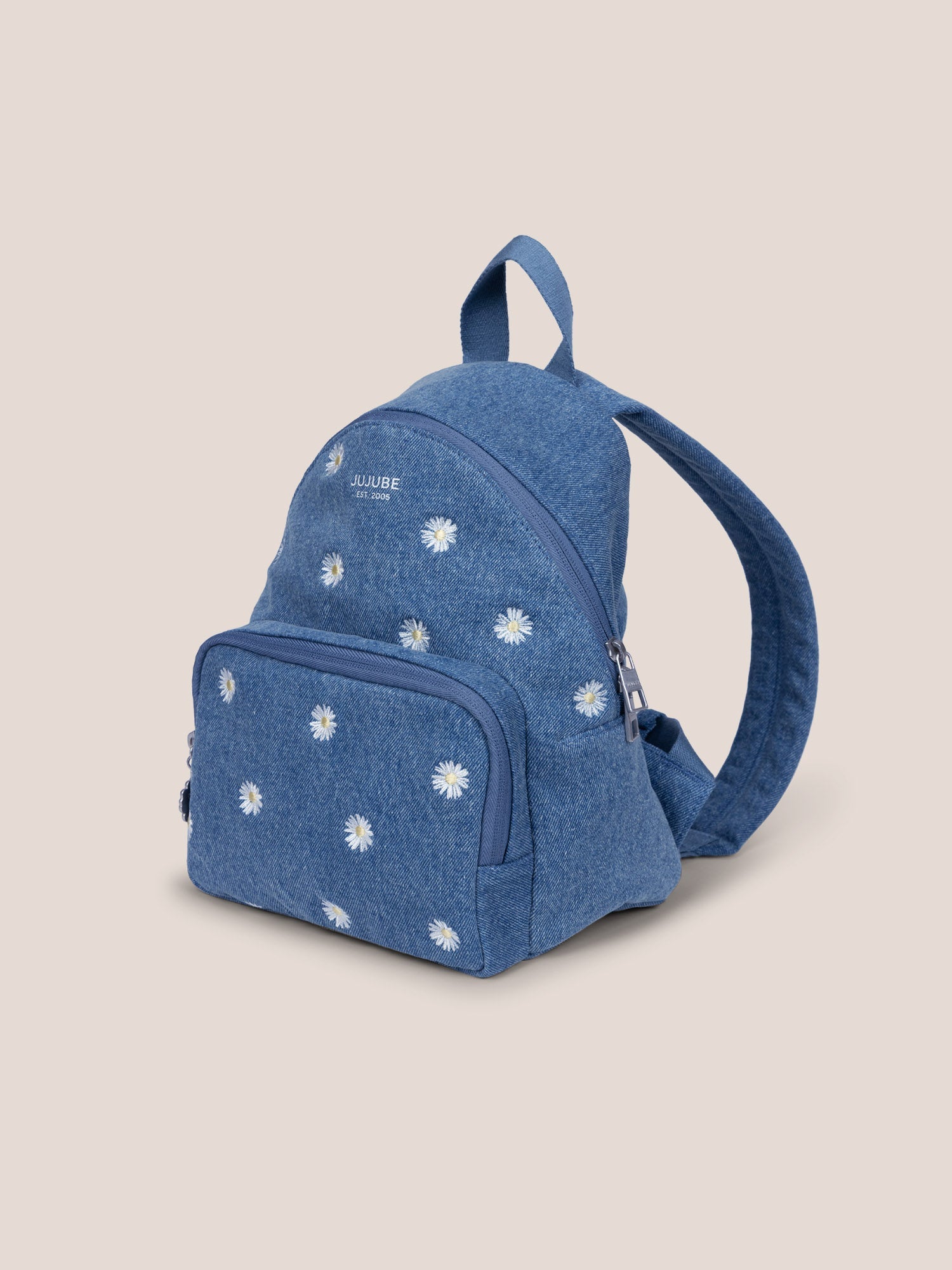 Everyday Mini Backpack, Denim & Daisies Image 3