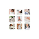 Aden + Anais 3Pk Essentials Classic Washcloth Set, Country Floral, showcasing various uses for baby products.