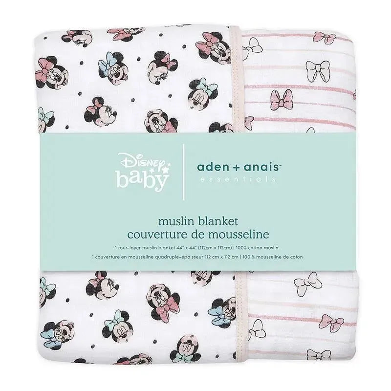 Aden and Anais Essentials Muslin Blanket Minnie Rainbows