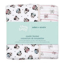 Aden and Anais Essentials Muslin Blanket Minnie Rainbows