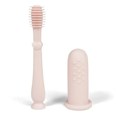 Ali + Oli - Baby Finger Toothbrush & Tongue Cleaner Oral Set, Blush Image 1