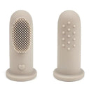 Ali + Oli - Baby Finger Toothbrush & Tongue Cleaner Oral Set, Sand Image 2