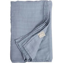 Ali + Oli muslin swaddle blanket in Dream Blue, featuring soft, breathable fabric with a textured finish.