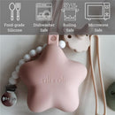 Ali + Oli - Silicone Pacifier Case Star 2Pk, Blush Sand Image 8