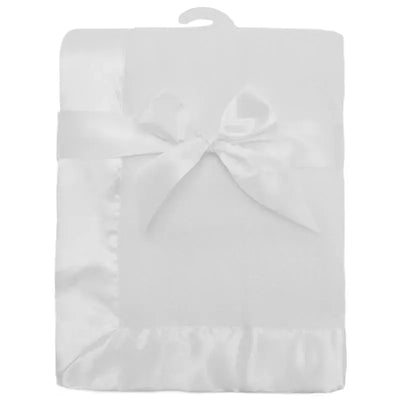 American Baby Company Fleece Blanket, White Image 1