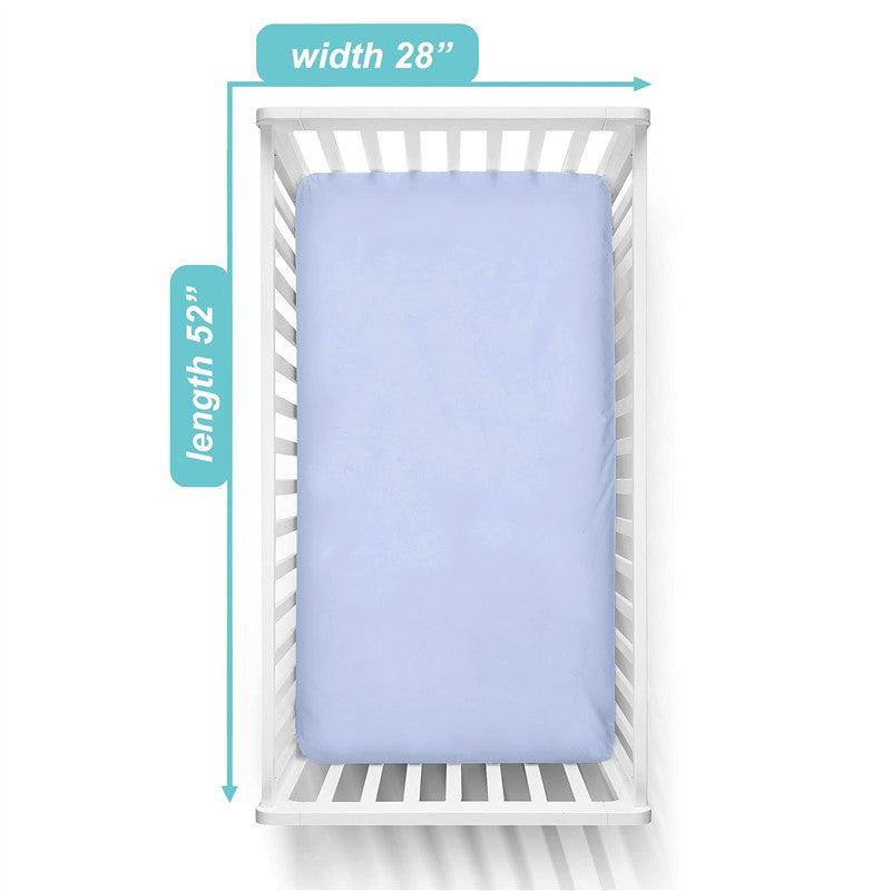 American Baby Company - Value Jersey Sheet Blue Image 2