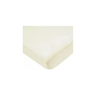 Ecru bassinet sheet designed for the American Baby Value Jersey Jersey, showcasing its soft, smooth texture.