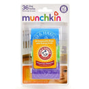 Arm & Hammer Bag Refills 6-pack featuring blue and purple disposable bags with baking soda for odor elimination.