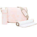 Armani Baby peach mummy bag changing bag set with matching bottle and changing mat