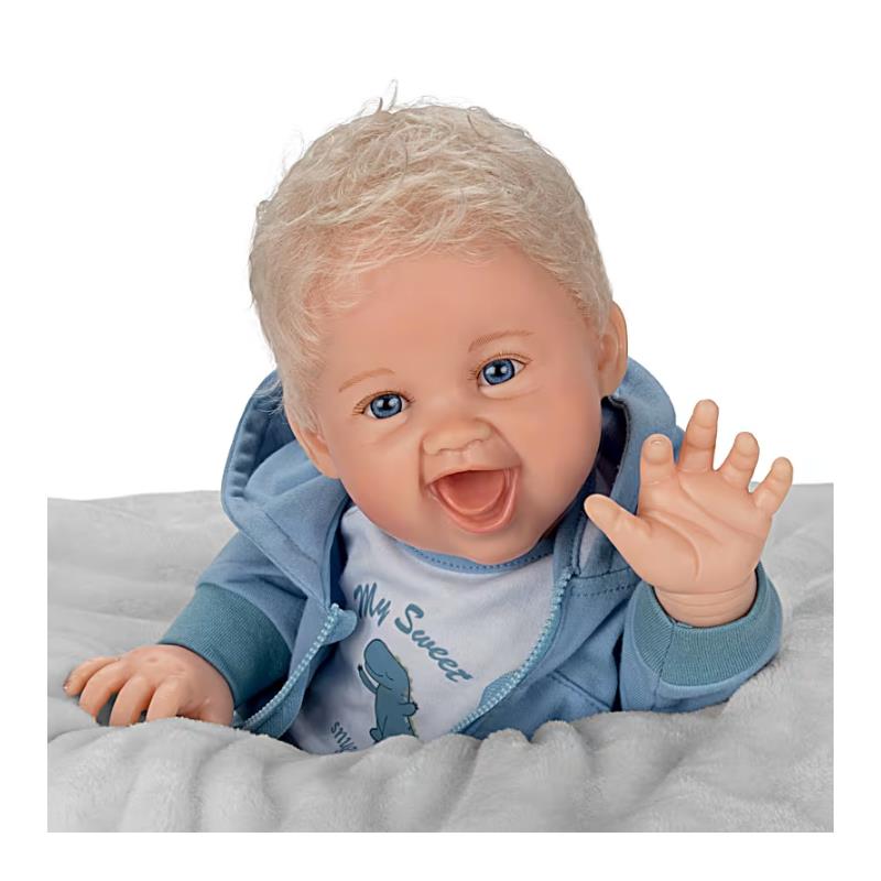 Ashton Drake - Mommy, I'm A Dinosaur Baby Boy Doll Image 3