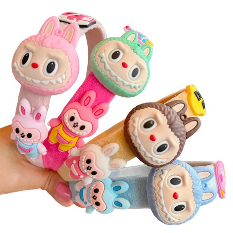 Auraquise - Labubu Children's Hairband Sweet Macaron Colors Light Blue Image 2