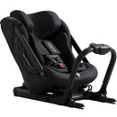 Axkid ONE 3 Extended Rear-Facing Car Seat in Coastal Storm Black with a five-point harness and adjustable headrest.