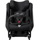 Axkid ONE 3 Extended Rear-Facing Car Seat in Coastal Storm Black with safety harness and adjustable features.