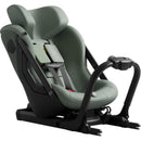 Axkid ONE 3 Extended Rear-Facing Car Seat in Nordic Bloom Green, featuring safety harness straps and a comfortable design.