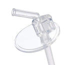 Clear straw and lid attachment for the B.box insulated drink bottle, featuring a curved spout design.