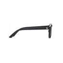 Jet black keyhole kids sunglasses featuring a sleek design, ideal for ages 3-5 years.