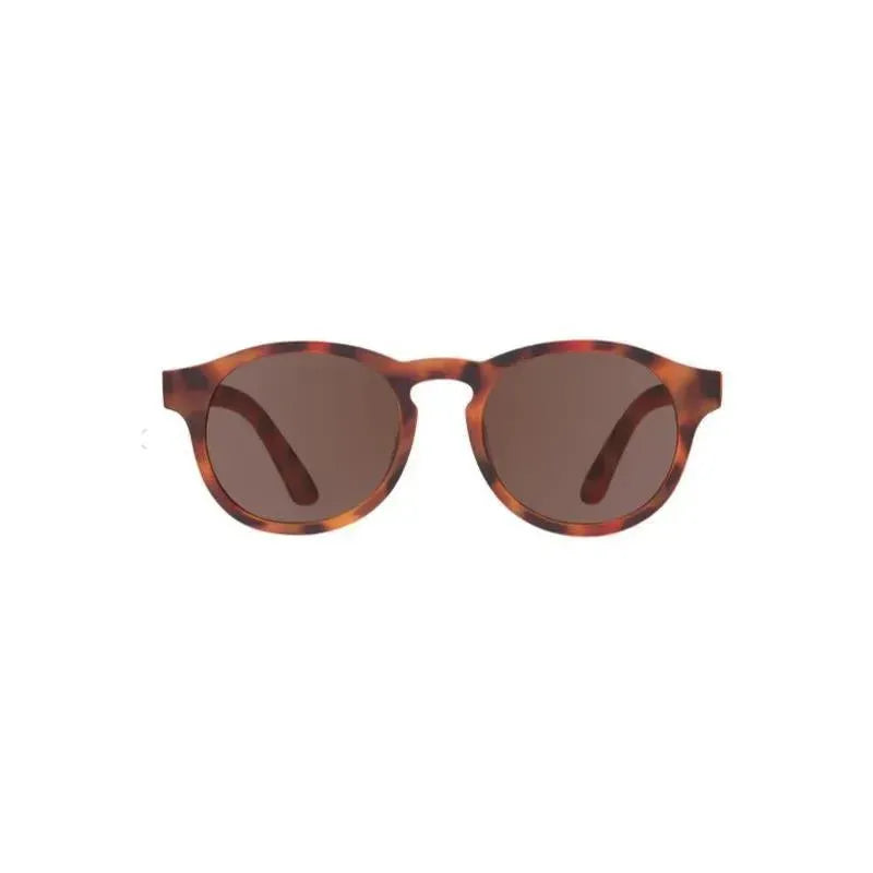 Polarized tortoise shell sunglasses with gradient amber lenses, featuring a keyhole bridge design.
