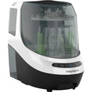 Baby Brezza Bottle Washer Pro, a white appliance that sterilizes and dries baby bottles, featuring a transparent top and control panel.