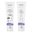 Postpartum gel and lotion bundle from babyJolie for mom care, featuring Restructuring Gel and Legs Comfort Lotion.