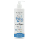 Baby Jolie 2-in-1 Hair and Body Wash, 7.5 oz, featuring a pump dispenser, hypoallergenic, and tear-free formula.